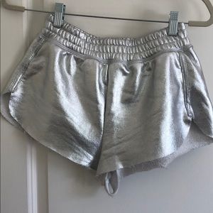 Silver zara shorts
